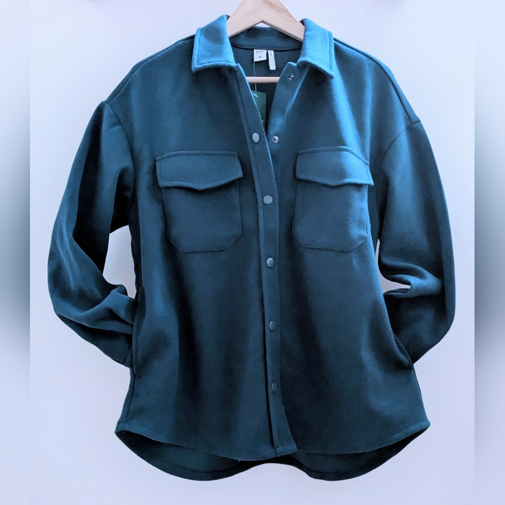Simons Twik. Shacket. Teal. Small